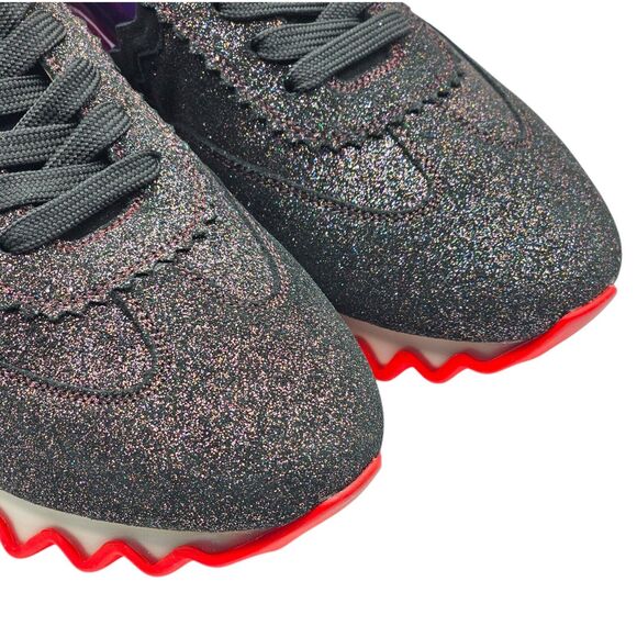 Christian Louboutin Loubishark Glitter Iridescent Sneakers - EU 40 / US 7 NWOB